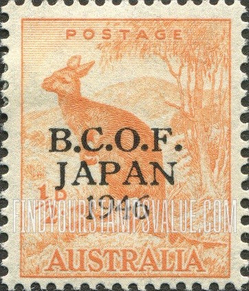 FindYourStampsValue: MILITARY - Kangaroo: Overprinted in Black