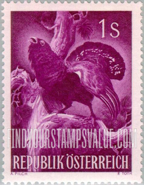 FindYourStampsValue: Animals: Capercaillie