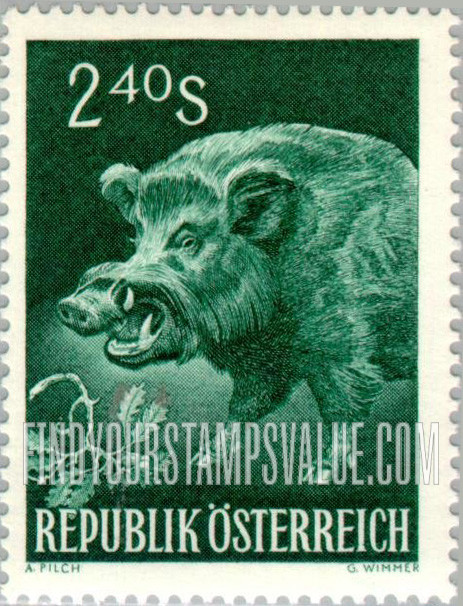 FindYourStampsValue: Animals: Wild boar
