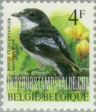 FindYourStampsValue: Bird: Gobe mouche noir