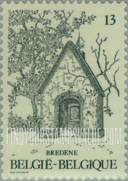 FindYourStampsValue: Chapel of Our Lady of the Dunes, Bredene