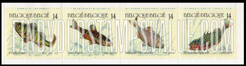 FindYourStampsValue: Fish: Perch (Perche), Minnow (Vairon), Bitterling (Bouviere), Stickleback (Epinoche)