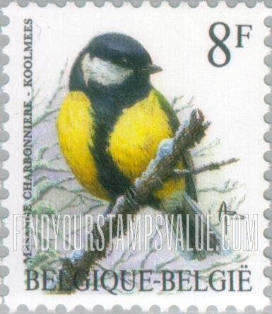 FindYourStampsValue: Bird: Mesange charbonniere