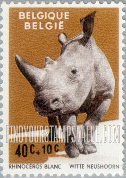 FindYourStampsValue: Semi-Postal: White Rhinoceros