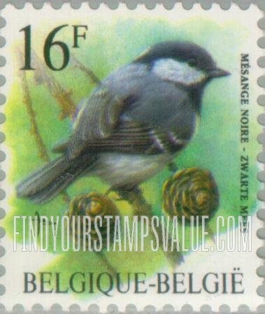 FindYourStampsValue: Bird: Mesange noire