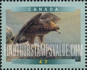 FindYourStampsValue: Bird Type of 1996: Golden Eagle