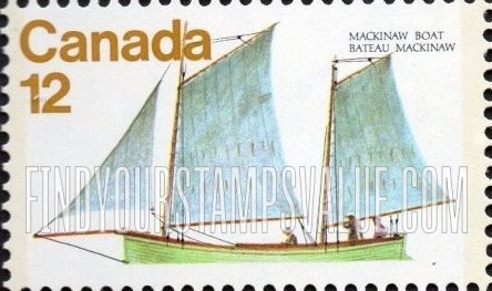 FindYourStampsValue: Mackinaw boat