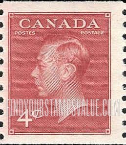 FindYourStampsValue: Coil Stamps: King George VI