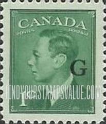 FindYourStampsValue: Official Stamps - King George VI overprinted in black
