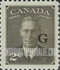 FindYourStampsValue: Official Stamps - King George VI overprinted in black