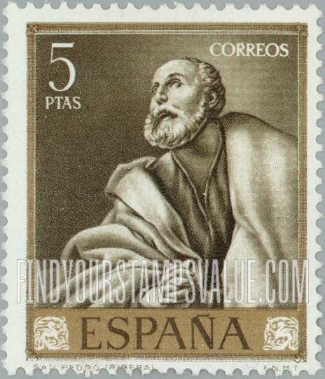 FindYourStampsValue: Ribera Paintings: St. Peter