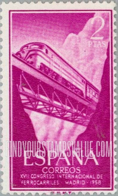 FindYourStampsValue: Railroad bridge at Despeñaperros