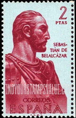 FindYourStampsValue: Builders of the New World: Sebastian de Belalcazar