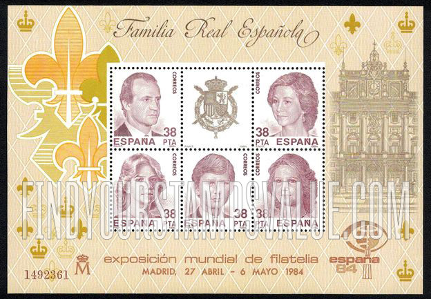 Souvenir Sheet: Espana ’84 (Spanish Royal Family)