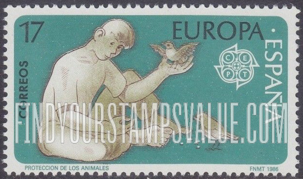 Europa 1986: Youth feeding birds