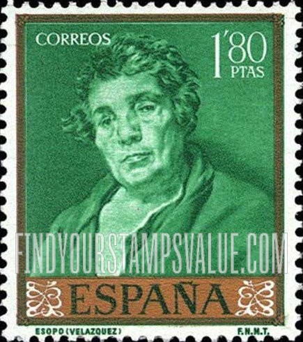 FindYourStampsValue: Velazquez Paintings: Aesop