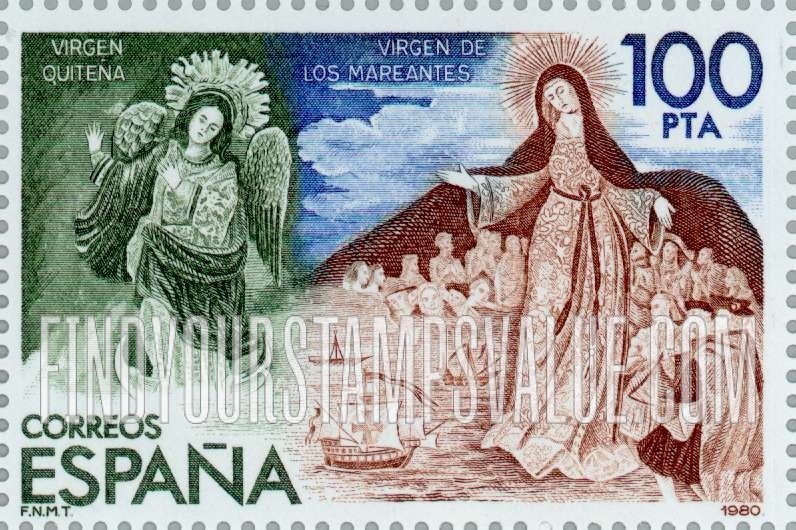 FindYourStampsValue: Virgin of Quito, Virgin of Seafarers