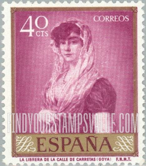 FindYourStampsValue: “Wife of the Bookseller of Carretas Street”