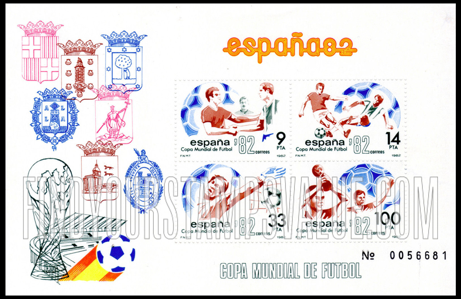 Souvenir Sheets: 1982 World Cup