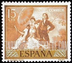 FindYourStampsValue: “The Parasol,” by Goya