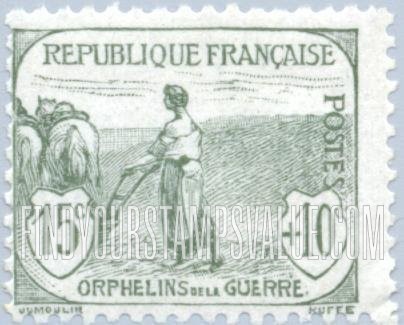 FindYourStampsValue: SEMI-POSTAL - Woman Plowing