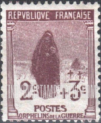 FindYourStampsValue: SEMI-POSTAL - Widow at Grave
