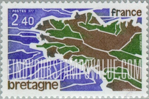 FindYourStampsValue: Regions of France: Brittany