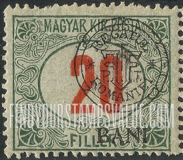 FindYourStampsValue: POSTAGE DUE STAMPS - Numeral Value: Hungarian Postage Due Stamps of 1914-18 Overprinted like Regular Issues