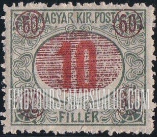 FindYourStampsValue: POSTAGE DUE STAMPS - Numeral Value: Overprinted in Red