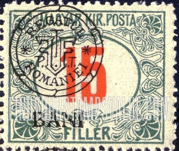 FindYourStampsValue: POSTAGE DUE STAMPS - Numeral Value: Hungarian Postage Due Stamps of 1914-18 Overprinted like Regular Issues