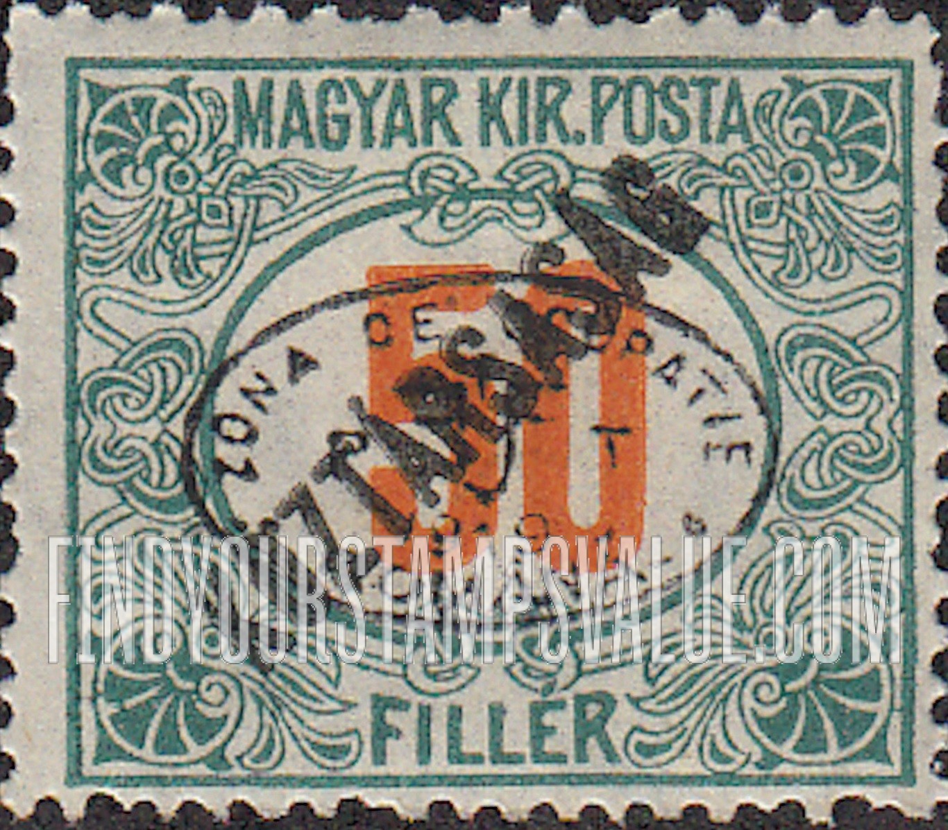 FindYourStampsValue: POSTAGE DUE STAMPS - Numeral Value: On Stamps of 1918-19, Overprinted “Koztarsasag”