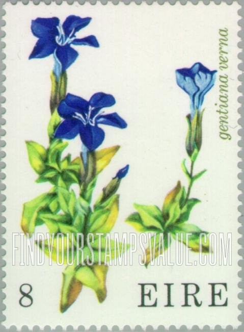 FindYourStampsValue: Wild flowers: Spring Gentian