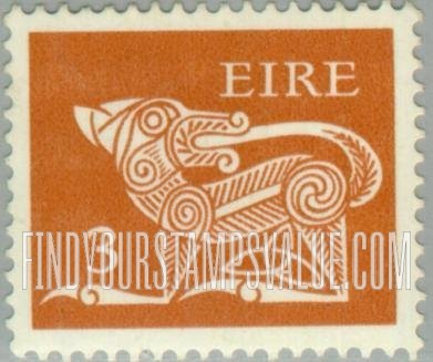 FindYourStampsValue: Dog from Ancient Brooch, County Kilkenny: Types of 1968-69