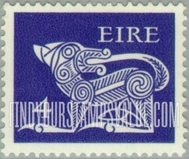 FindYourStampsValue: Dog from Ancient Brooch, County Kilkenny: Types of 1968-69