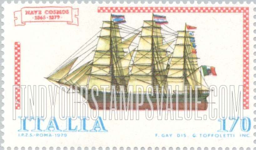 FindYourStampsValue: Ship Type of 1977: Freighter Cosmos