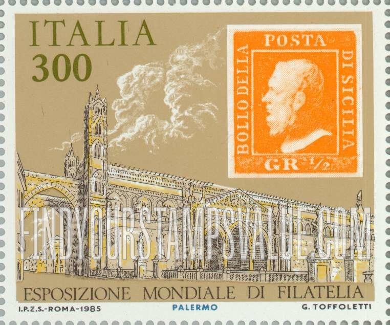 FindYourStampsValue: Two Sicilies #10, Palermo