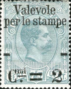 King Humbert I: Parcel Post Stamps of 1884-86 Surcharged in Black