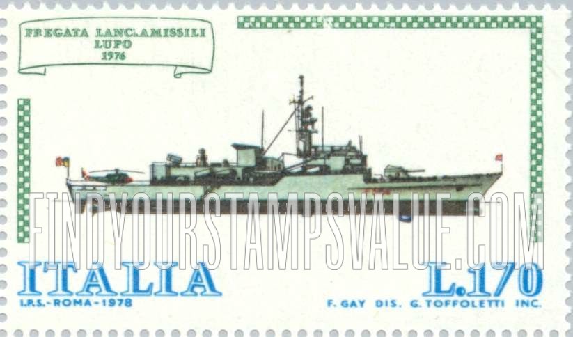 FindYourStampsValue: Ship Type of 1977: Frigate Lupo