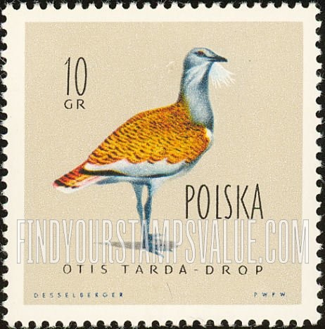 FindYourStampsValue: Birds: Great Bustard