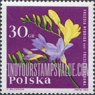 FindYourStampsValue: Garden Flowers: Freesia