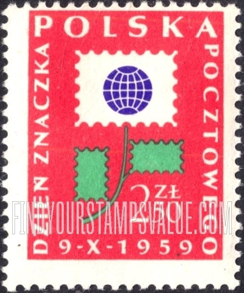 Flower Made of Stamps