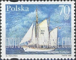 Polish Sailing Ships: Schooner, “General Zaruski,” 1939