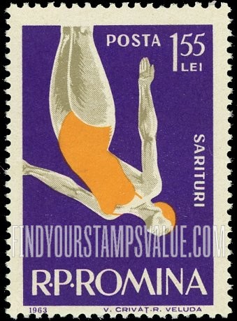 FindYourStampsValue: Woman diver