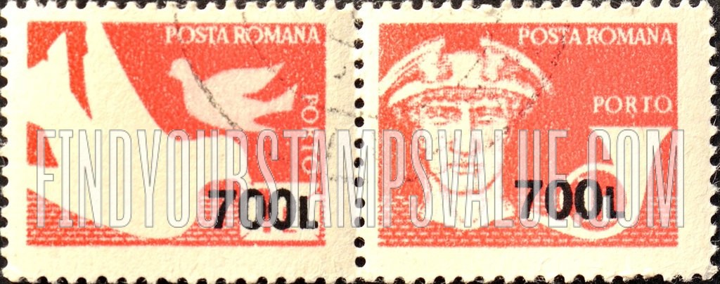 FindYourStampsValue: POSTAGE DUE STAMPS - Symbols of Communications: Surcharged in Black