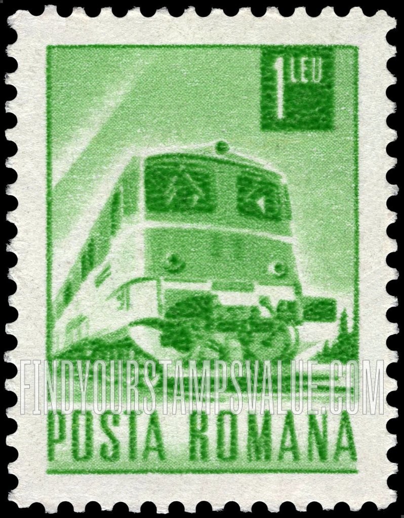 FindYourStampsValue: Diesel Locomotive: Type of Regular Issue