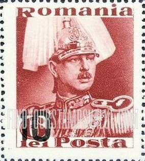 FindYourStampsValue: King Carol II: Surcharged in Black with New Values