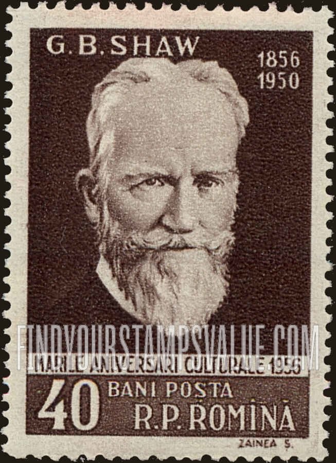 FindYourStampsValue: Portraits: G. B. Shaw