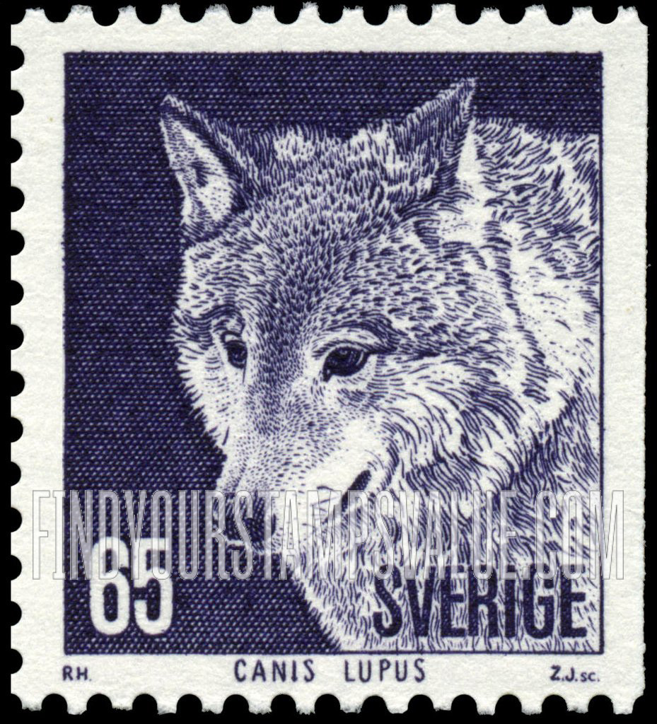 FindYourStampsValue: Protected Animals: Wolf