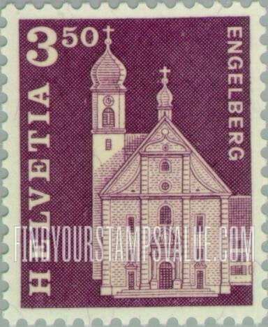 FindYourStampsValue: Federal Administration, Regular, 1960-63: Benedictine Abbey, Engelberg