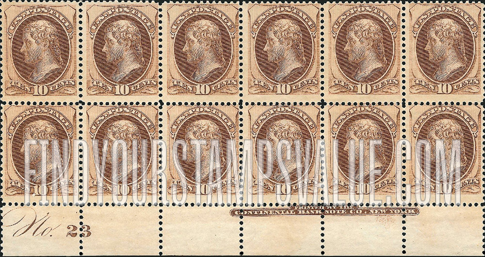 FindYourStampsValue: THOMAS JEFFERSON - With Secret Mark